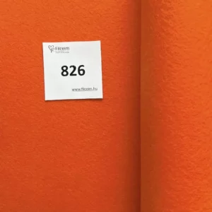 826 vérnarancs színű koreai filc anyag, filclapok, filctekercs